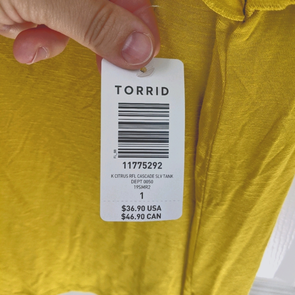 Super soft citrus ruffle sleeve top - Picture 2 of 3